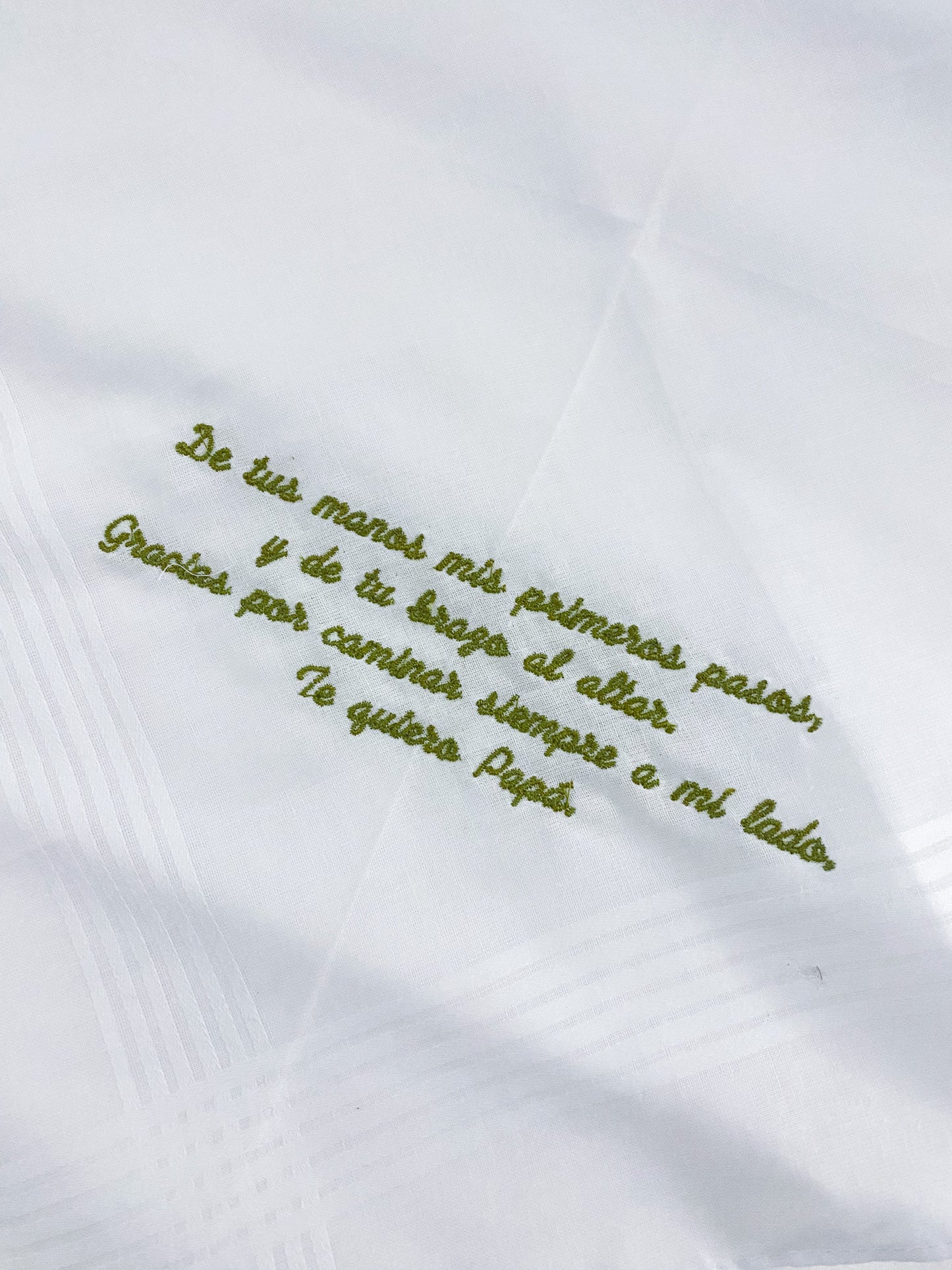 Pañuelo bordado padrino Verde (Outlet)