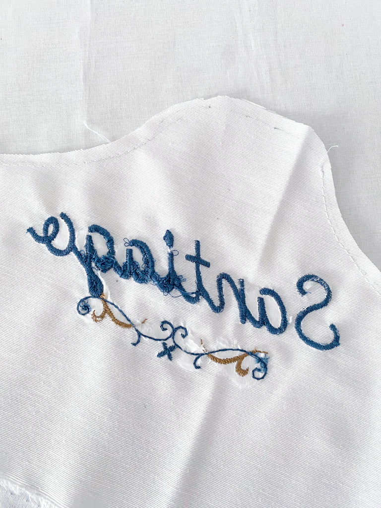 Forro para percha bordado - Santiago (Outlet)