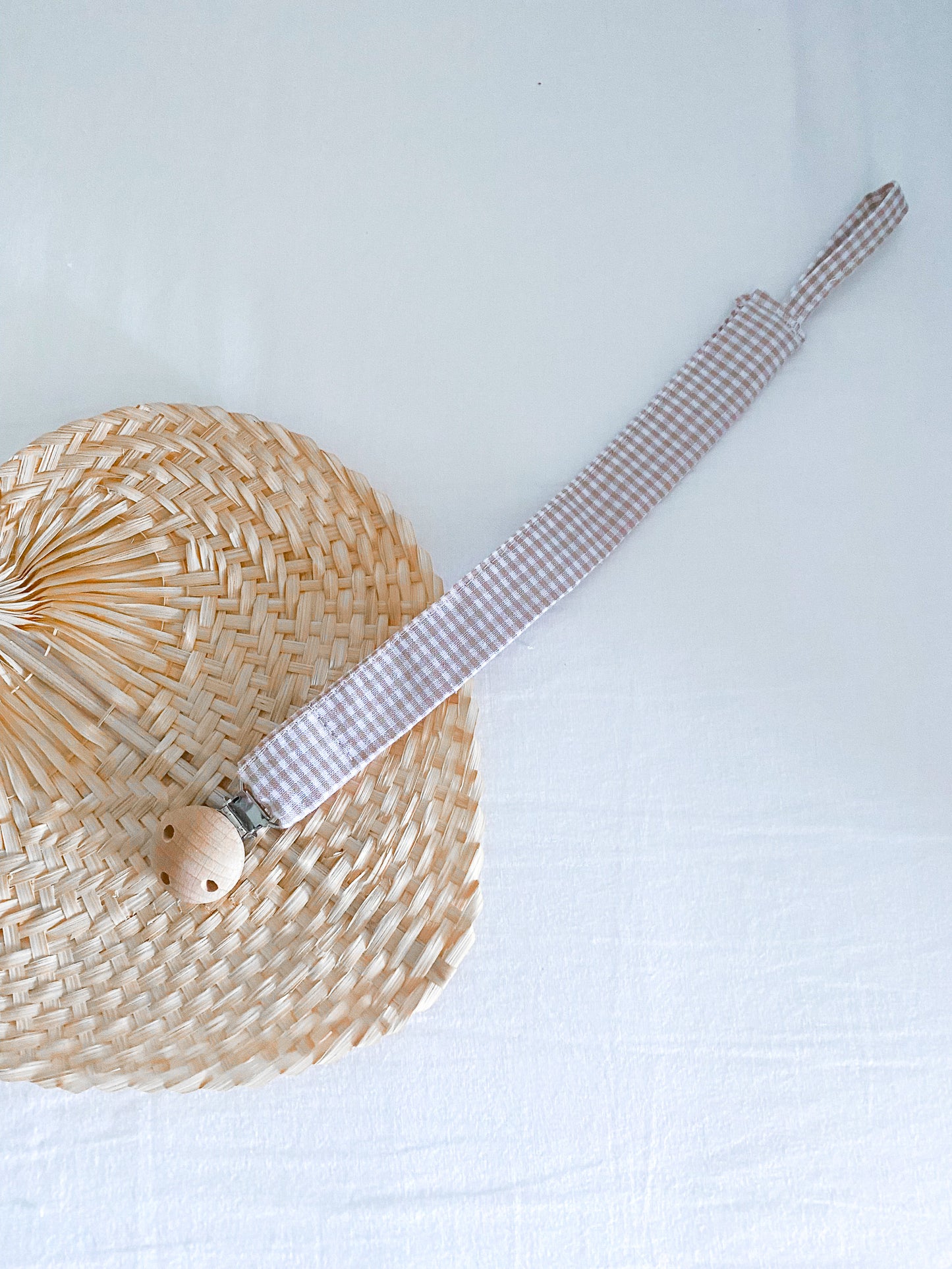 Chupetero Vichy Beige