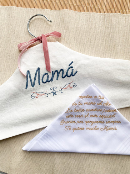 Pack Madrina: pañuelo + percha