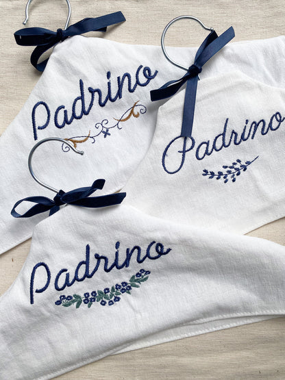 Pack Padrino: pañuelo + percha