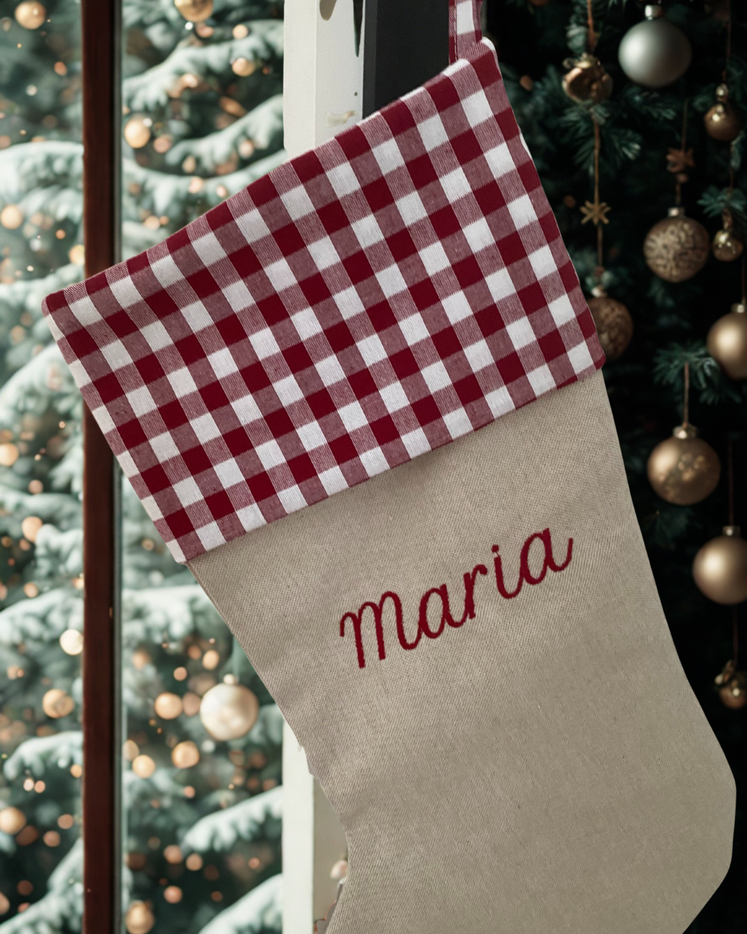 Calcetín de Navidad personalizado con nombre