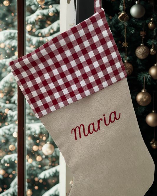 Calcetín de Navidad personalizado con nombre