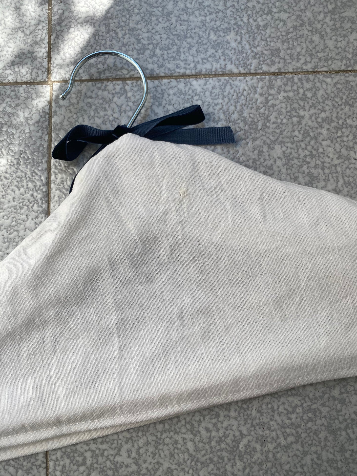 Forro para percha bordado azul marino - Padrino(Outlet)