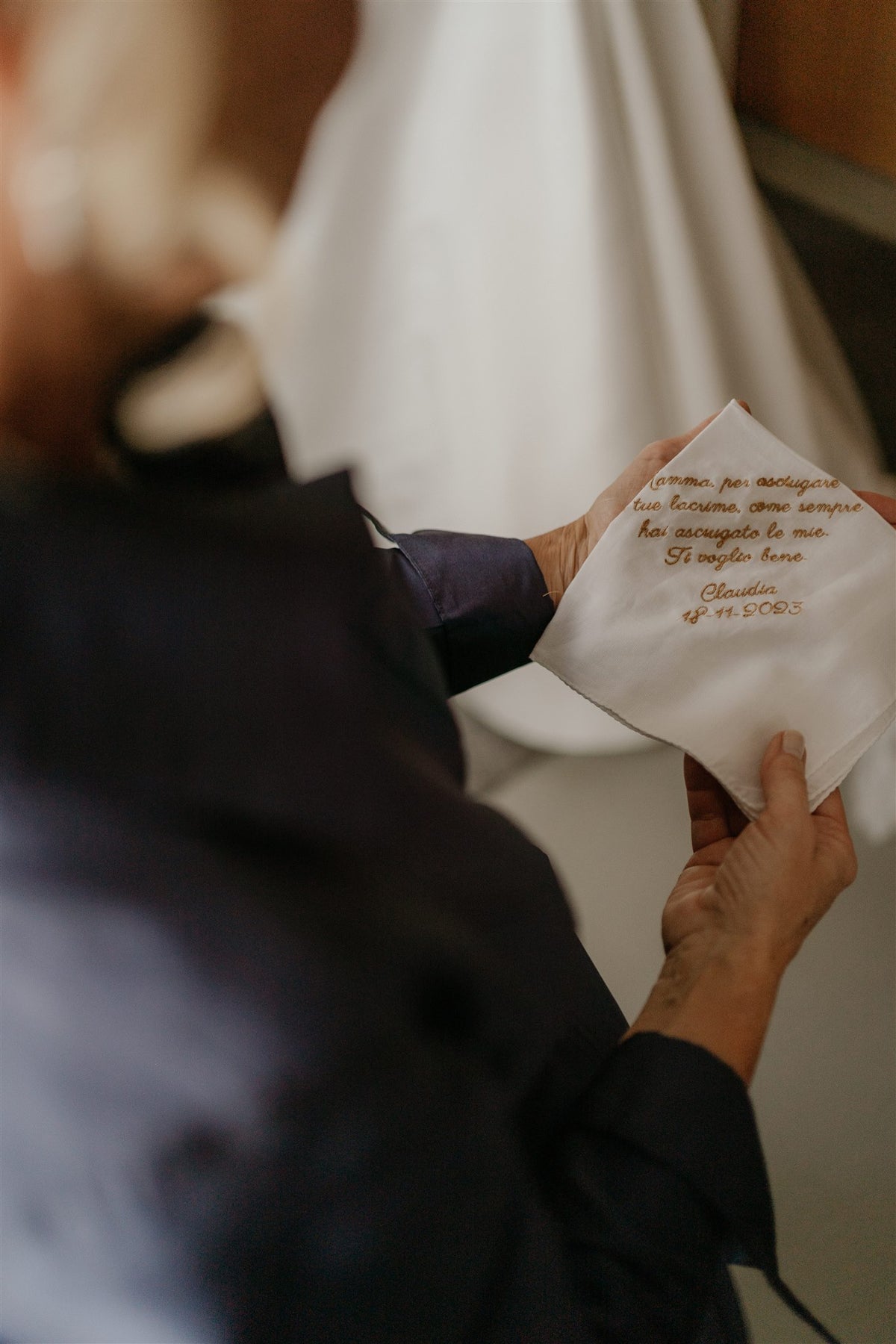 Pañuelo personalizado para madrina/padrino de boda