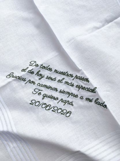 Pañuelo Bordado Frase